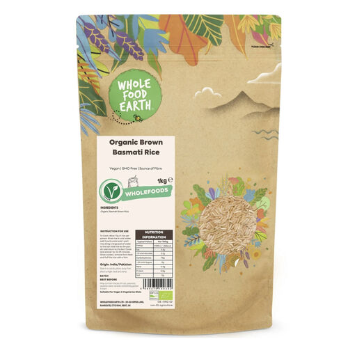 Brown Basmati Rice by Whole Food Earth 3kg