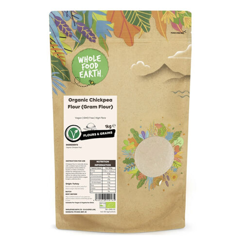 Chickpea Flour (Gram Flour) - Organic by Wholefood Earth 1kg