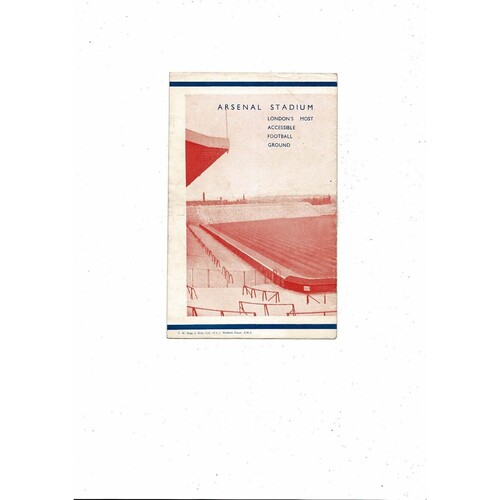 1949 Portsmouth v Leicester City FA Cup Semi Final Football Programme @ Arsenal