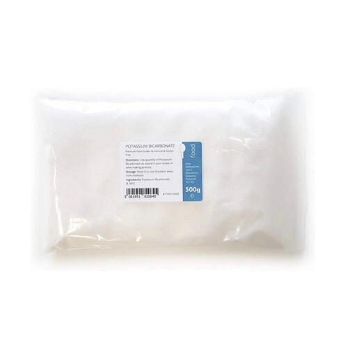 Potassium Bicarbonate - Food Grade Granules Pure White Crystals by Intralabs 500g
