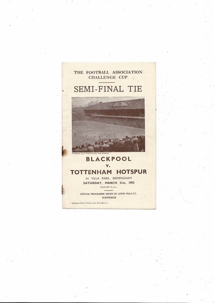 Latest Football Programmes Listed today