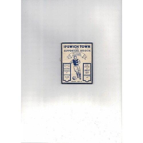 Ipswich Town Official Football Handbook 1952/53