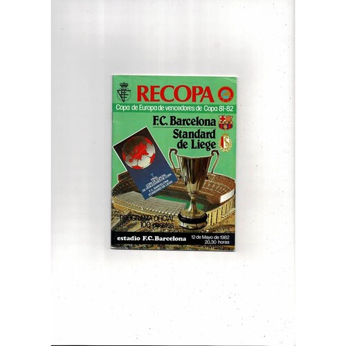 European Cup Winners Cup Final Football Programmes