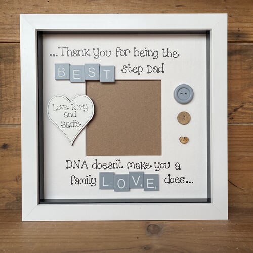 Custom Photo Frame – Father’s Day Gift for Dad, Stepdad or Stepmum