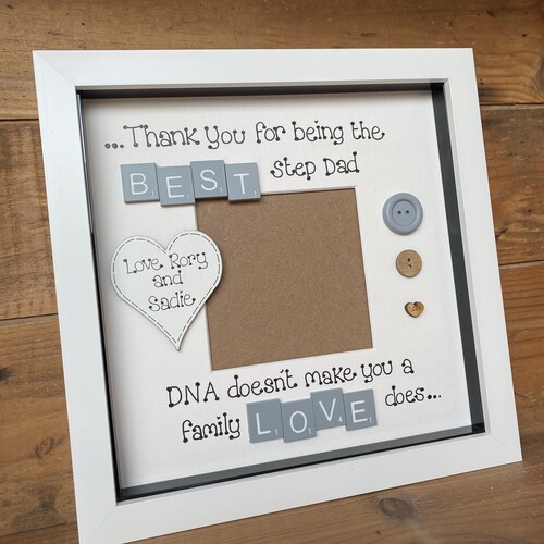 Custom Photo Frame – Father’s Day Gift for Dad, Stepdad or Stepmum