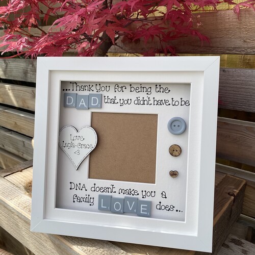 Custom Photo Frame – Father’s Day Gift for Dad, Stepdad or Stepmum