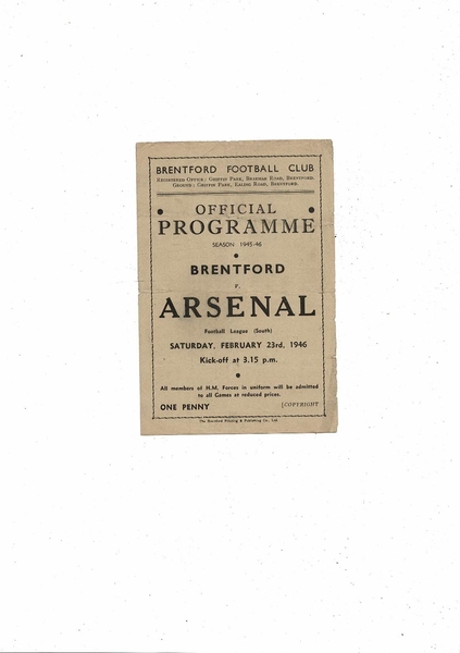 Football Programmes listed today