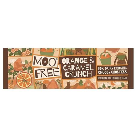 Moo Free Orange & Caramel Crunch Bar 35g