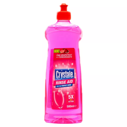 Crystale Dishwasher Rinse Aid Pink Grapefruit & Pomegranate 500ml