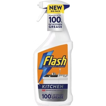 Flash Kitchen Degreaser Cleaning Spray, 800ml