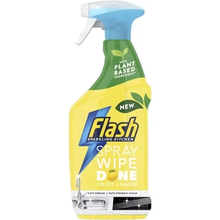 Flash Spray Wipe Done Bright Crisp Lemon Cleaning Spray 800ml
