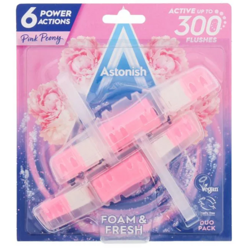 Astonish 2X40G Toilet Block Peony