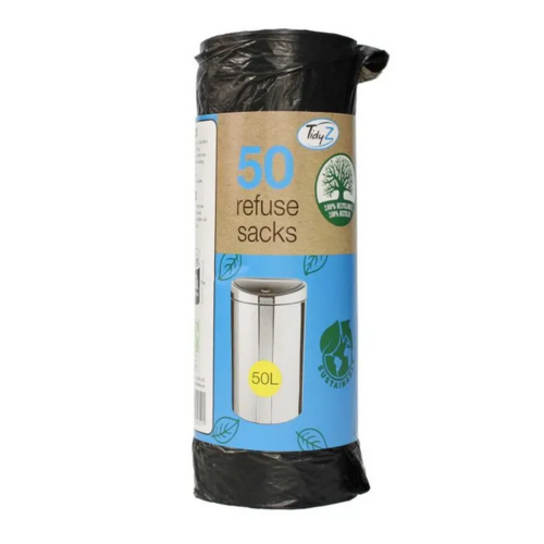 Tidyz 50L Refuse Sacks Extra Strong 50'S