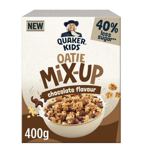 Quaker Kids Oatie Mix Up Chocolate Cereal 400G