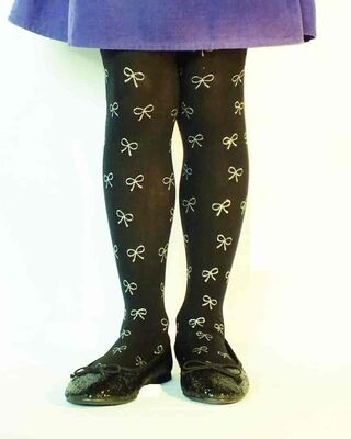 Black/Gold - Lurex Bow