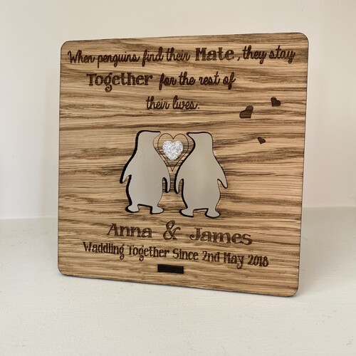 Oak penguins plaque