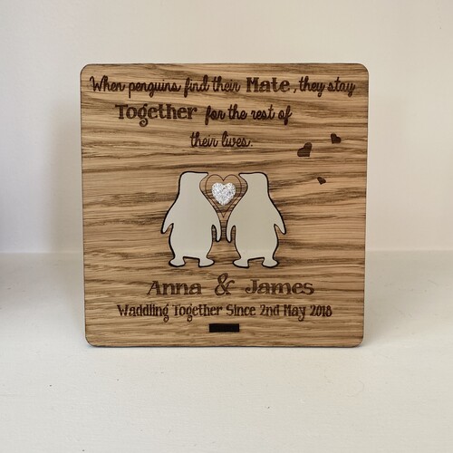 Oak penguins plaque