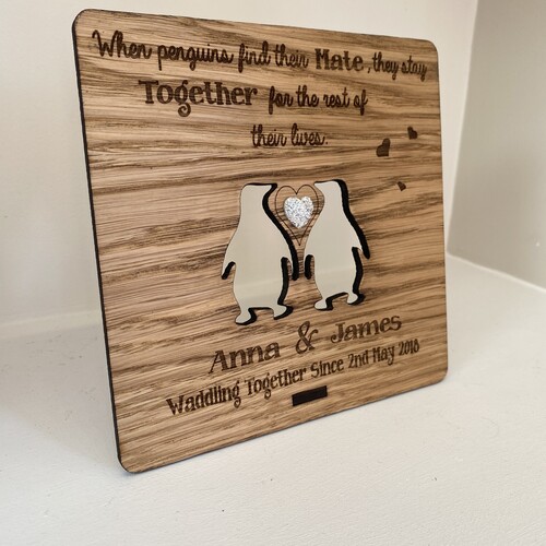 Oak penguins plaque