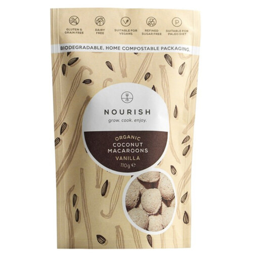 Nourish Organic Coconut Macaroons 110g