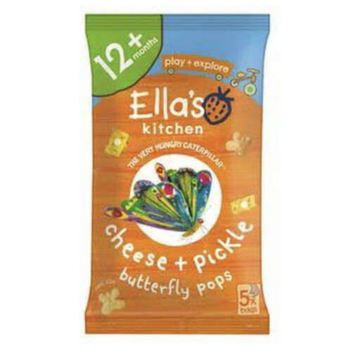 Ella's Kitchen Cheese & Pickle Flavour Butterfly Pops 12+ Months 5x12g