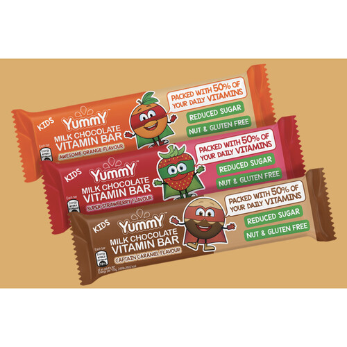 Yummy Milk Chocolate Vitamin Bar for Kids 35g