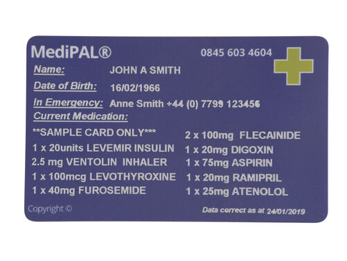 MediPAL® Card Translation into Foreign Language