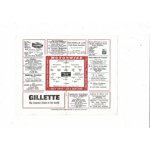 1964/65 Hounslow v Southall Athenian League Football Programme