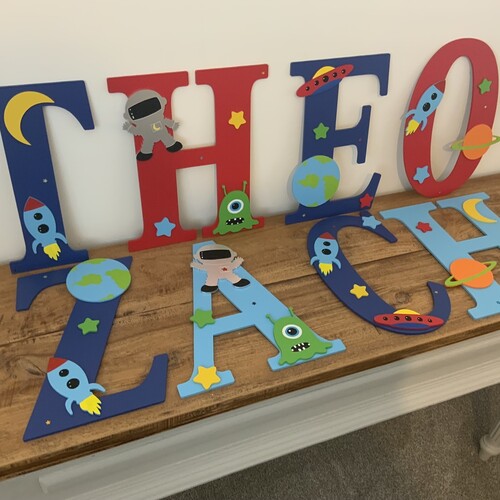 SPACE THEME letters