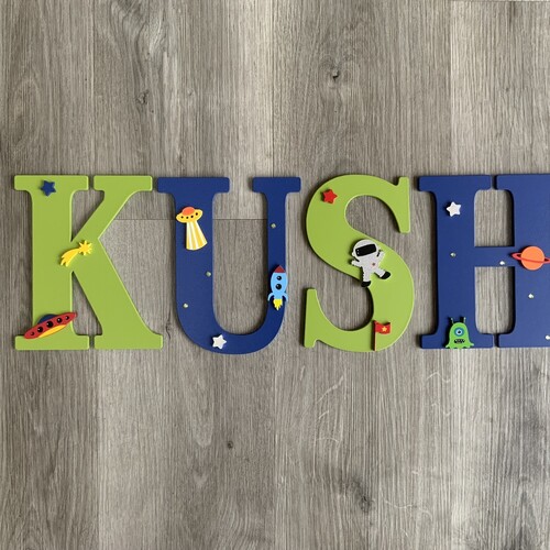 SPACE THEME letters