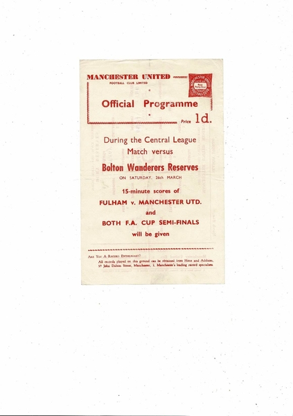 More Football Programme updates today