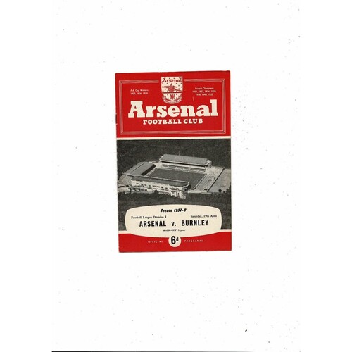 Burnley Away Football Programmes