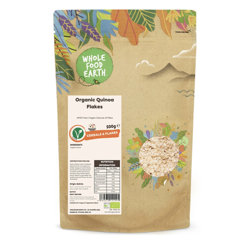 Quinoa Flakes - Organic by Whole Food Earth 500g