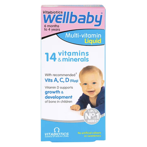 Vitabiotics Wellbaby Multi-Vitamin Liquid 6 Months to 4 Years 150ml