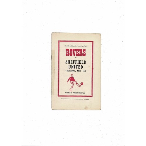 1955/56 Doncaster v Sheffield United Sheffield & Hallamshire County Cup Final