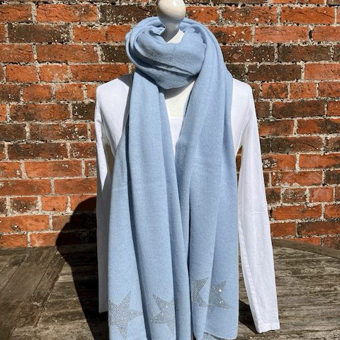 Cashmere wrap - sparkly star