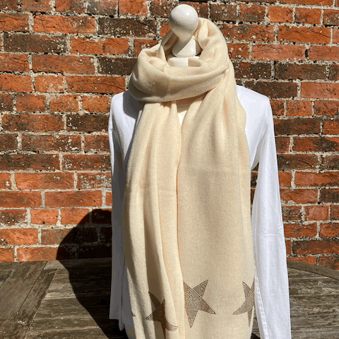 Cashmere wrap - sparkly star
