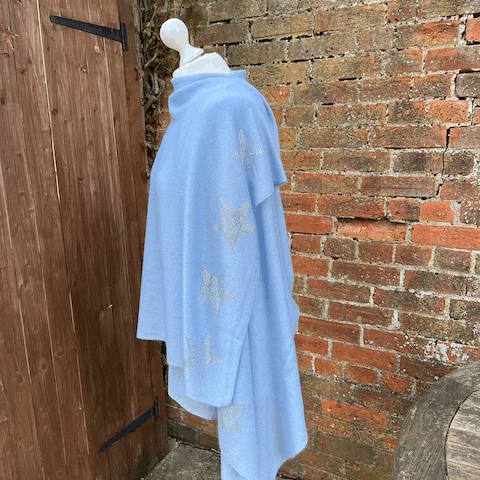Cashmere wrap - sparkly star