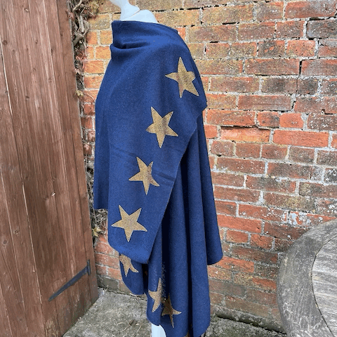 Cashmere wrap - sparkly star