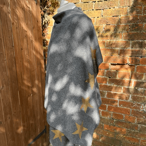 Cashmere wrap - sparkly star