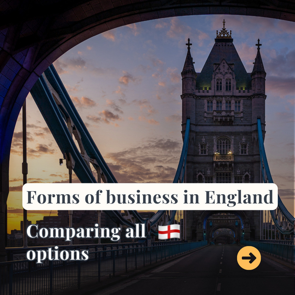 Forms of business in England: comparing all options