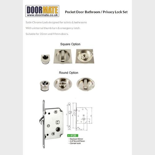 Pocket Door Privacy Lock