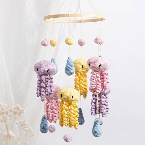 Jellyfish Mobile Crochet Kit by Wool Couture