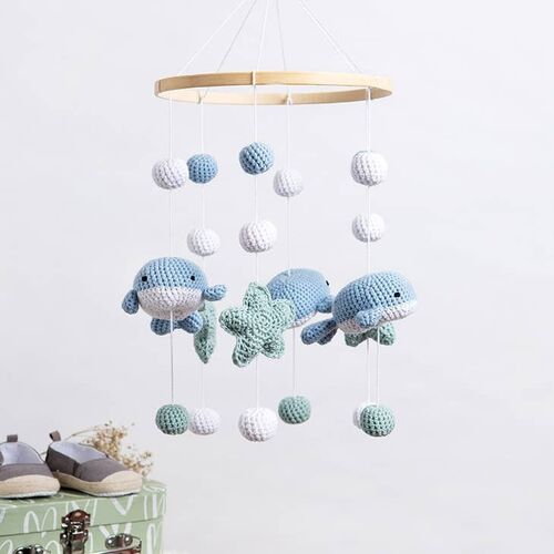 Whale & Starfish Mobile Crochet Kit by Wool Couture