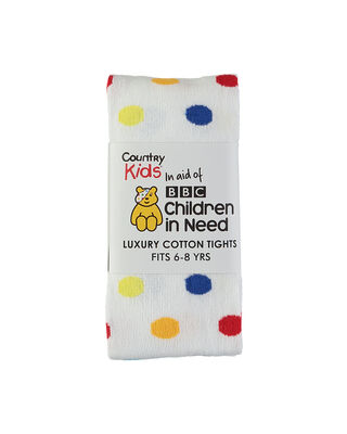 Children in Need - White Dot Tights