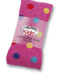 Dot Tights - Hot Pink