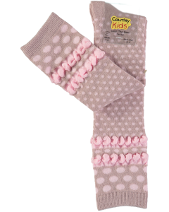 Bubble Dot Knee High Socks - Thistle Pink