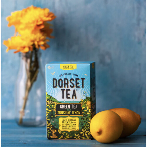 Dorset Tea Green Tea and Sunshine Lemon 20 Bags (40g)