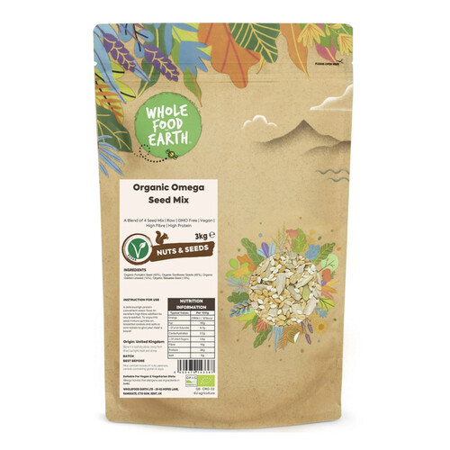 Omega 4 Seed Mix - Organic by Whole Food Earth 3kg