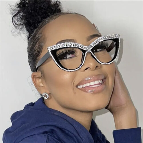 Cat Eye  Diamond Glasses Frame