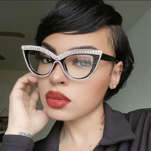Cat Eye  Diamond Glasses Frame